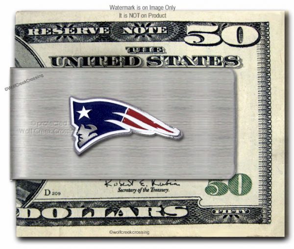 New England Patriots Stainless Steel Money Clip
