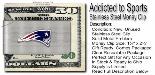 Patriots Stainless Steel Money Clip