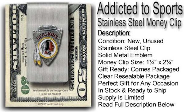 Washington Redskins Money Clip