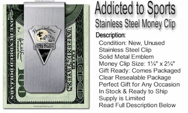 New Orleans Saints Money Clip