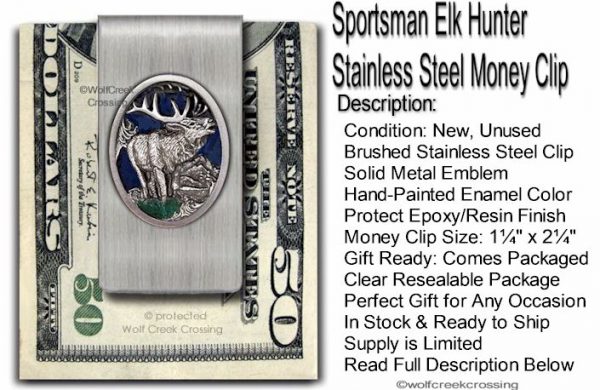 Elk Money Clip
