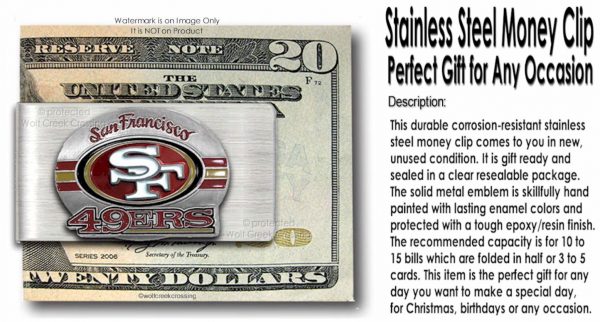 Large 49ers Money Clip
