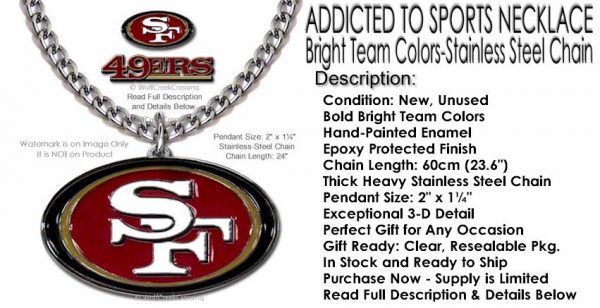Large 49ers Necklace