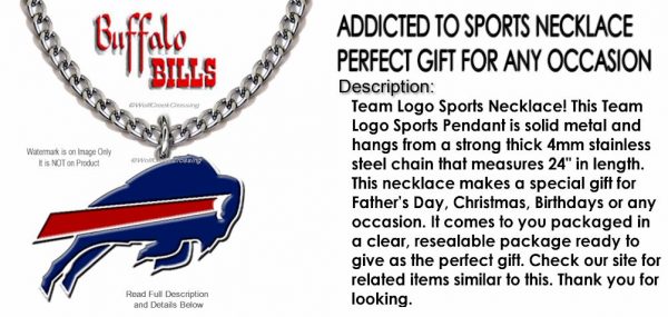 Large Buffalo Bills Necklace