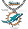 Large Miami Dolphins Necklace