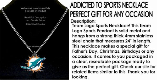 Large Miami Dolphins Necklace