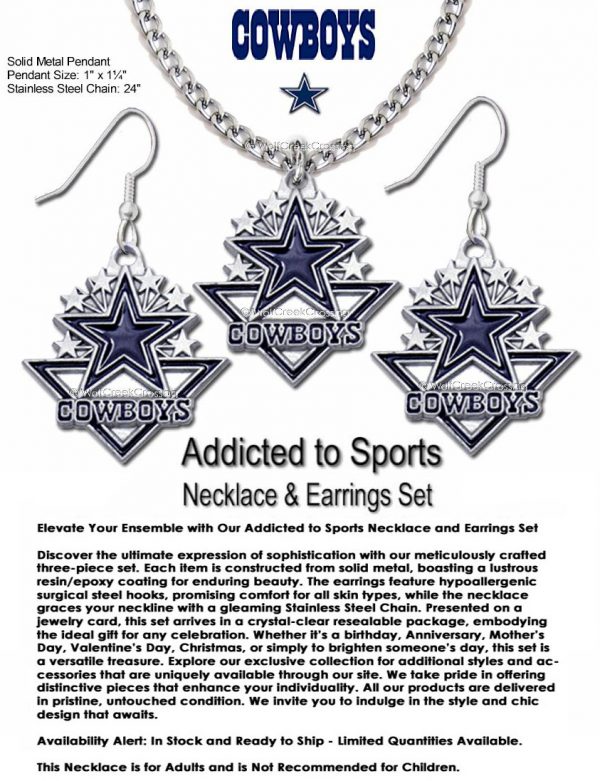 Cowboys Jewelry Set