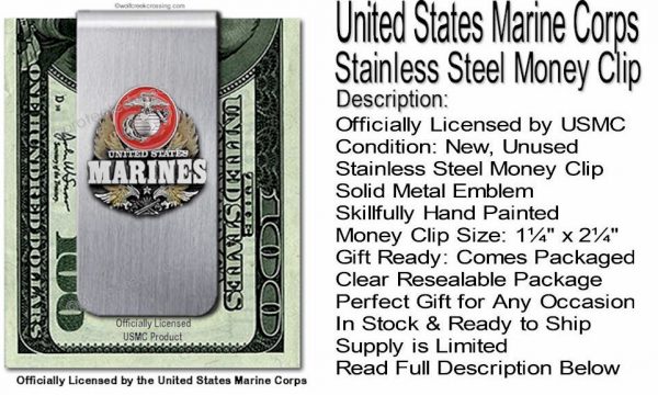 Marines Money Clip