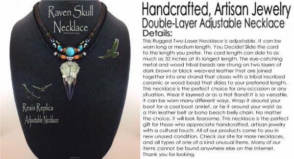 Raven Skull Necklace