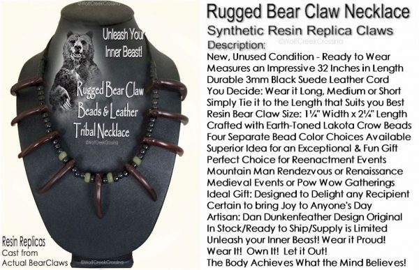 Inner Beast Bear Claw Necklace