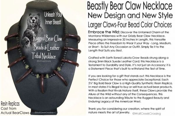 Inner Beast Bear Claw Necklace
