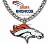 denver broncos necklace