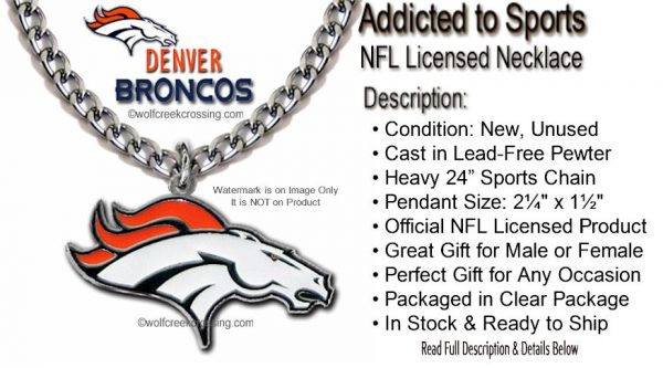 broncos necklace