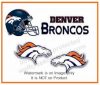 broncos post earrings