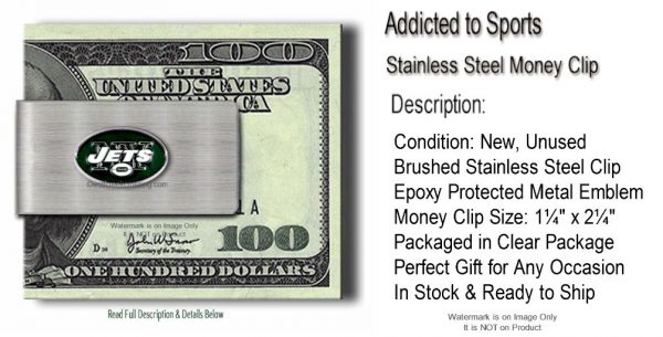 New York Jets Money Clip