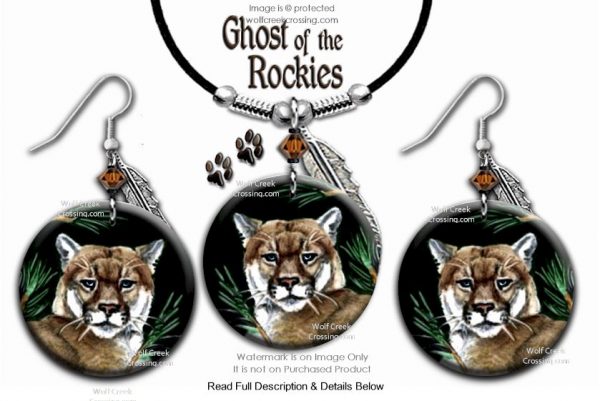 mountain lion jewelry set