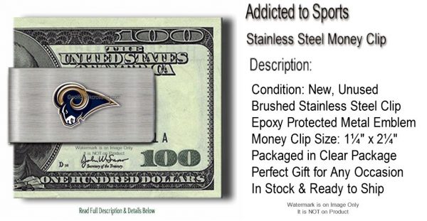St Louis Rams Money Clip