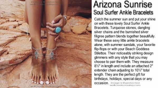 Turquoise Anklets