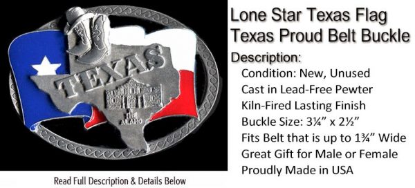 Texas Flag Buckle