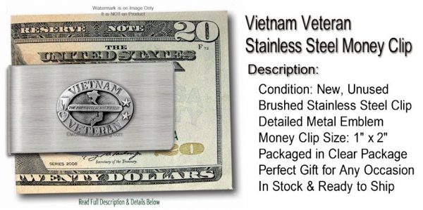 Vietnam Veteran Money Clip